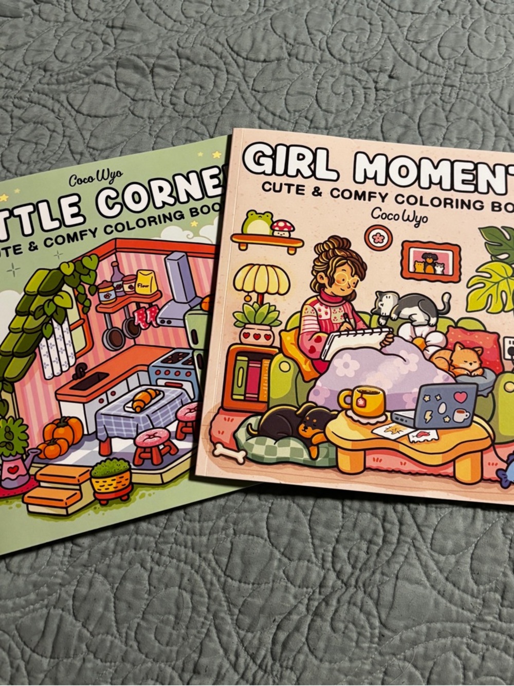 Girl Moments Cute & Comfy Coloring Book - Pink